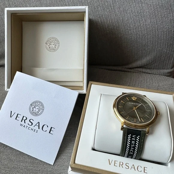 42MM IPYG Stainless Steel & Leather Strap Watch